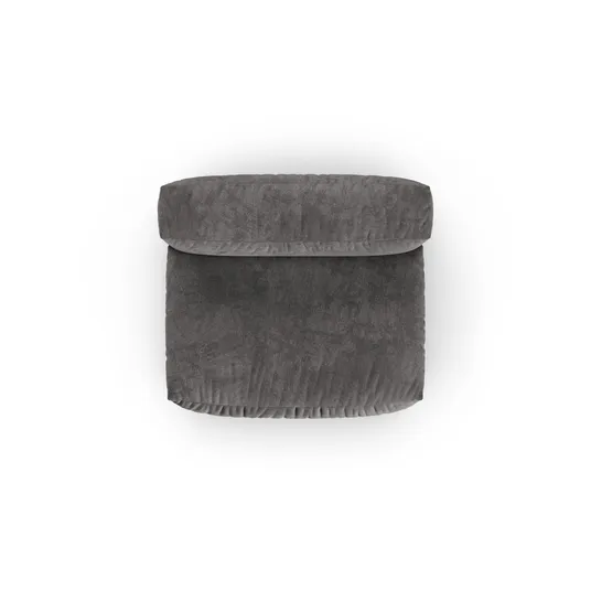 Velvet Modul Armless, "Martina", 1 Seat, 132x120x75, Grey