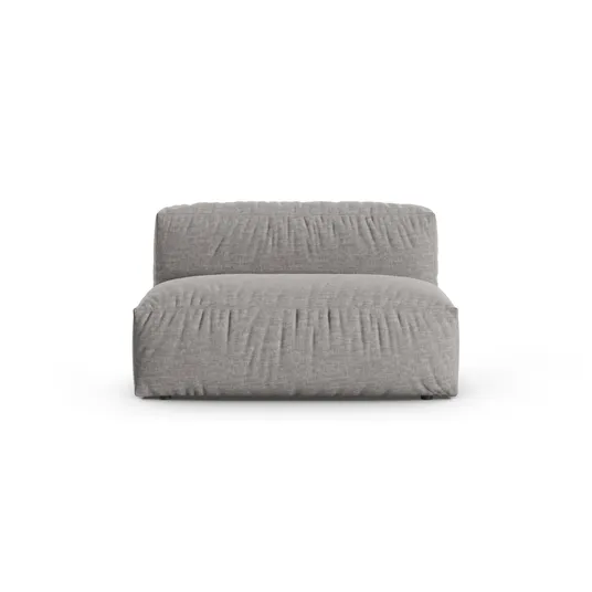 Modul Armless, "Martina", 1 Seat, 132x120x75, Light Grey