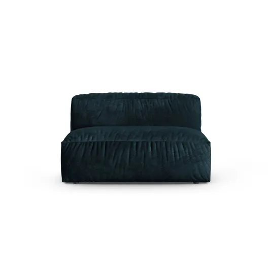 Velvet Modul Armless, "Martina", 1 Seat, 132x120x75, Deep Petrol