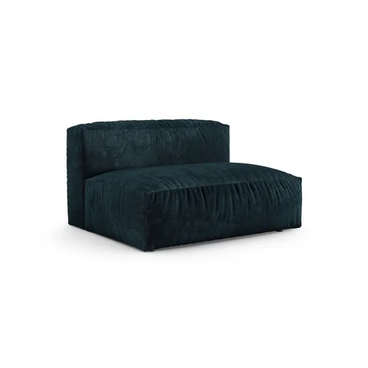 Velvet Modul Armless, "Martina", 1 Seat, 132x120x75, Deep Petrol