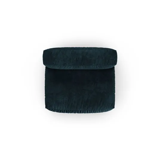 Velvet Modul Armless, "Martina", 1 Seat, 132x120x75, Deep Petrol