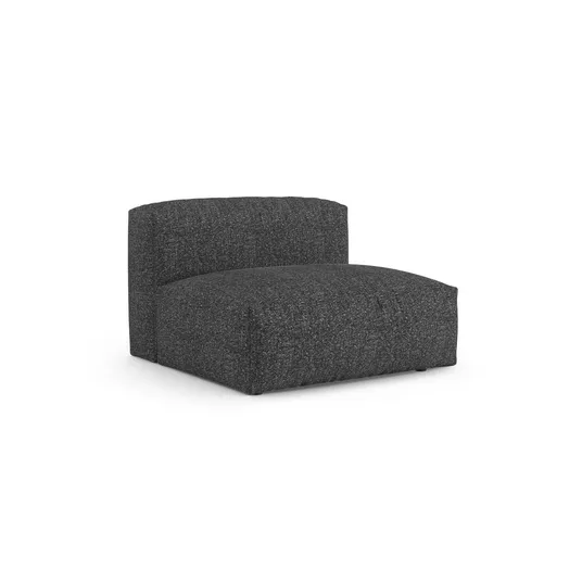 Boucle Modul Armless, "Martina", 1 Seat, 120x90x75, Anthracite