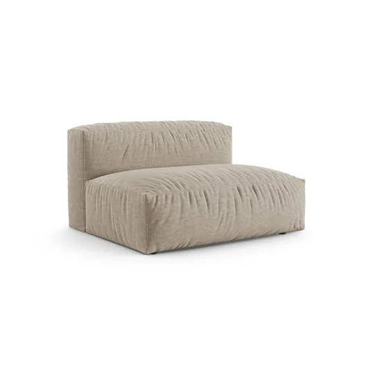 Modul Armless, "Martina", 1 Seat, 132x120x75, Light Beige