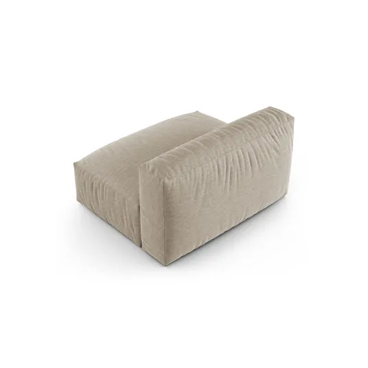 Modul Armless, "Martina", 1 Seat, 132x120x75, Light Beige