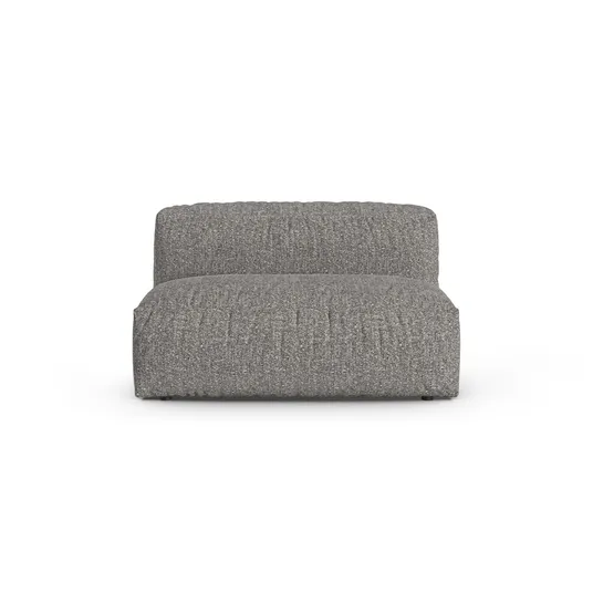 Boucle Modul Armless, "Martina", 1 Seat, 132x120x75, Graphite