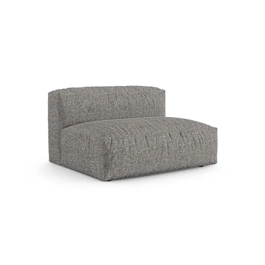 Boucle Modul Armless, "Martina", 1 Seat, 132x120x75, Graphite