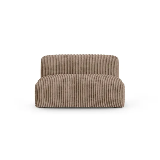 Modul Armless, "Martina", 1 Seat, 132x120x75, Acorn