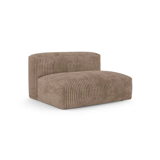 Modul Armless, "Martina", 1 Seat, 132x120x75, Acorn