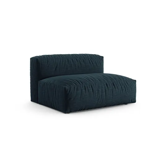 Modul Armless, "Martina", 1 Seat, 132x120x75, Blue Jeans
