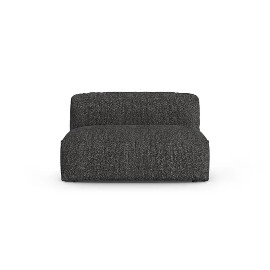 Boucle Modul Armless, "Martina", 1 Seat, 132x120x75, Anthracite