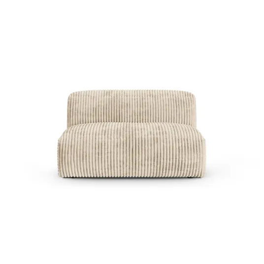 Modul Armless, "Martina", 1 Seat, 132x120x75, Light Beige