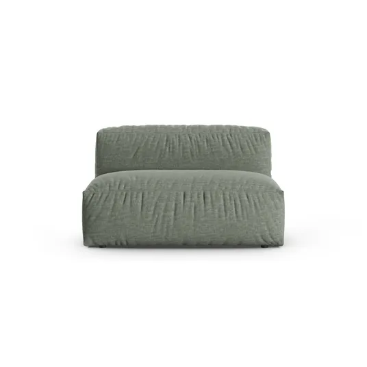Modul Armless, "Martina", 1 Seat, 132x120x75, Moss Green