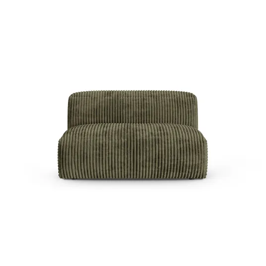 Modul Armless, "Martina", 1 Seat, 132x120x75, Moss Green