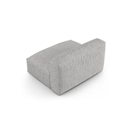 Boucle Modul Armless, "Martina", 1 Seat, 132x120x75, Silver