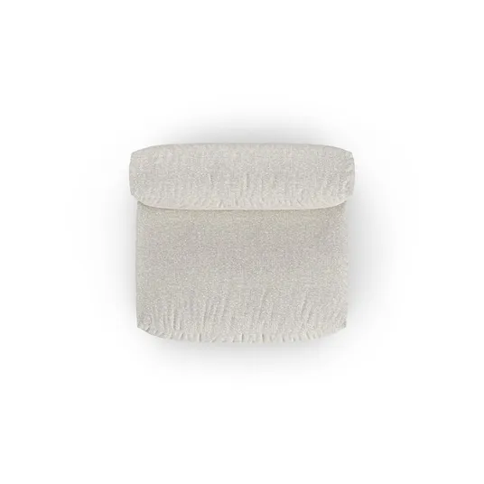 Boucle Modul Armless, "Martina", 1 Seat, 132x120x75, Grey Beige Melange