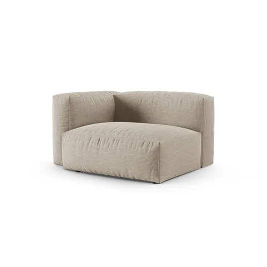 Modul Left, "Martina", 1 Seat, 120x120x75, Light Beige