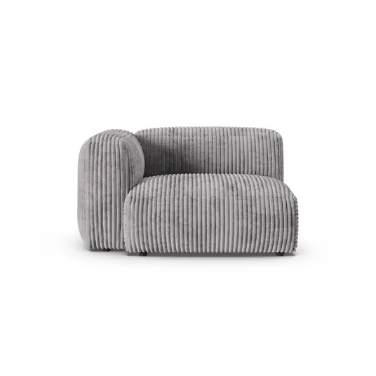 Modul Left, "Martina", 1 Seat, 120x120x75, Light Grey
