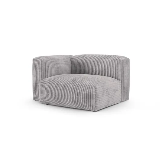 Modul Left, "Martina", 1 Seat, 120x120x75, Light Grey