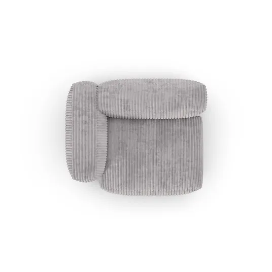 Modul Left, "Martina", 1 Seat, 120x120x75, Light Grey