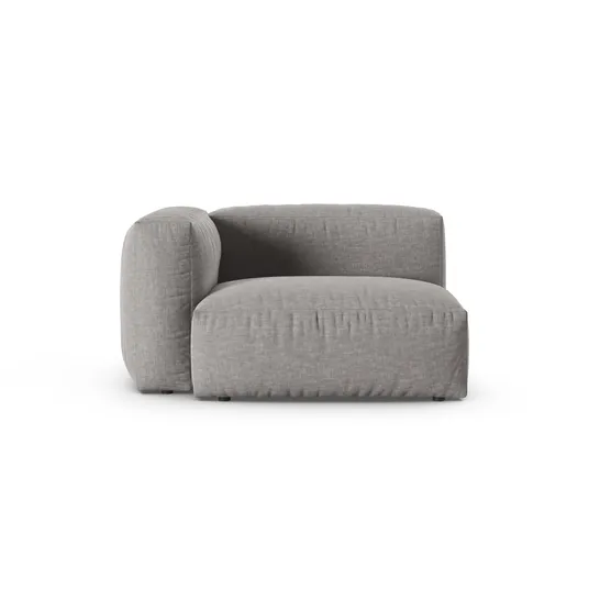 Modul Left, "Martina", 1 Seat, 120x120x75, Light Grey