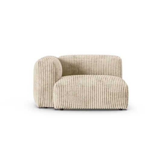 Modul Left, "Martina", 1 Seat, 120x120x75, Light Beige