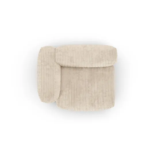 Modul Left, "Martina", 1 Seat, 120x120x75, Light Beige