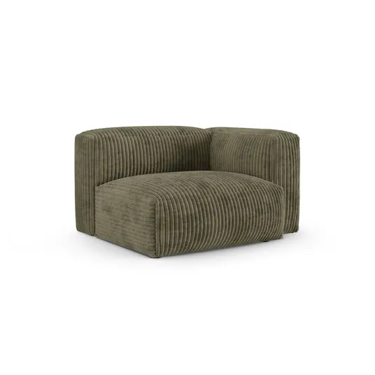 Modul Right, "Martina", 1 Seat, 120x120x75, Moss Green