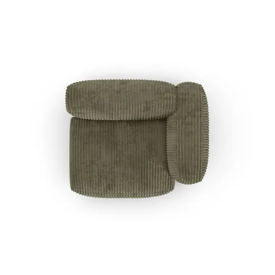 Modul Right, "Martina", 1 Seat, 120x120x75, Moss Green