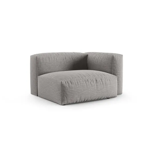 Modul Right, "Martina", 1 Seat, 120x120x75, Light Grey