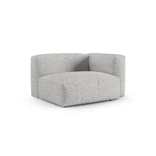 Boucle Modul Right, "Martina", 1 Seat, 120x120x75, Silver