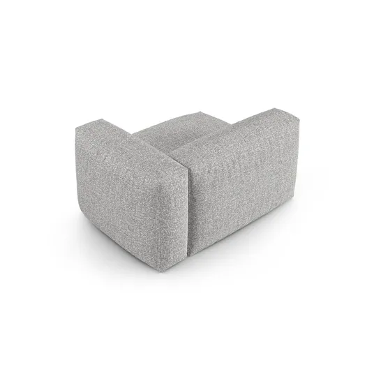 Boucle Modul Right, "Martina", 1 Seat, 120x120x75, Silver