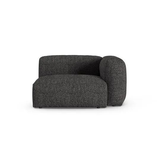 Boucle Modul Right, "Martina", 1 Seat, 120x120x75, Anthracite