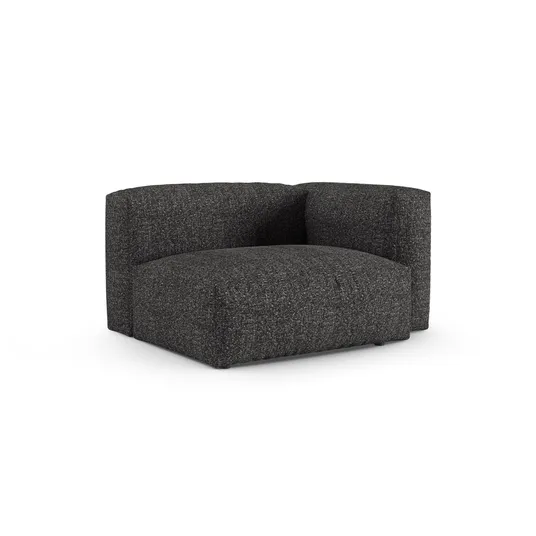 Boucle Modul Right, "Martina", 1 Seat, 120x120x75, Anthracite