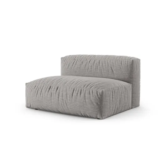 Modul Left, "Martina", 1 Seat, 160x120x75, Light Grey