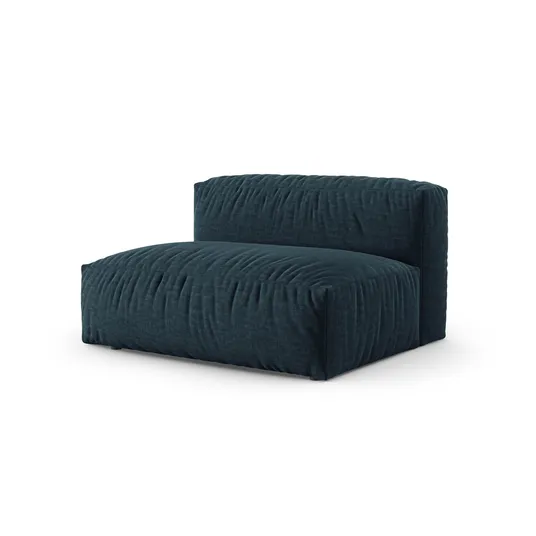 Modul Left, "Martina", 1 Seat, 160x120x75, Blue Jeans