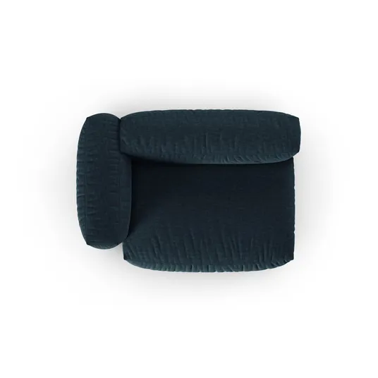 Modul Left, "Martina", 1 Seat, 160x120x75, Blue Jeans