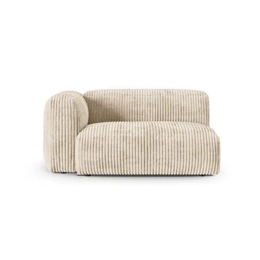 Modul Left, "Martina", 1 Seat, 160x120x75, Light Beige