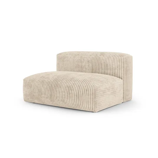 Modul Left, "Martina", 1 Seat, 160x120x75, Light Beige