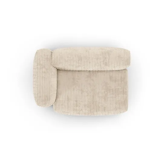 Modul Left, "Martina", 1 Seat, 160x120x75, Light Beige