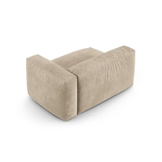 Velvet Modul Right, "Martina", 1 Seat, 160x120x75, Light Beige