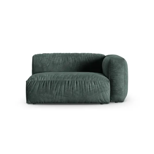 Velvet Modul Right, "Martina", 1 Seat, 160x120x75, Petrol