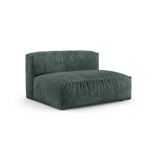 Velvet Modul Right, "Martina", 1 Seat, 160x120x75, Petrol