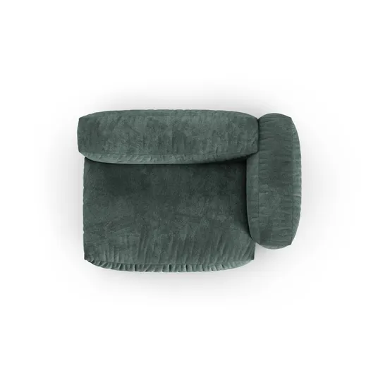 Velvet Modul Right, "Martina", 1 Seat, 160x120x75, Petrol