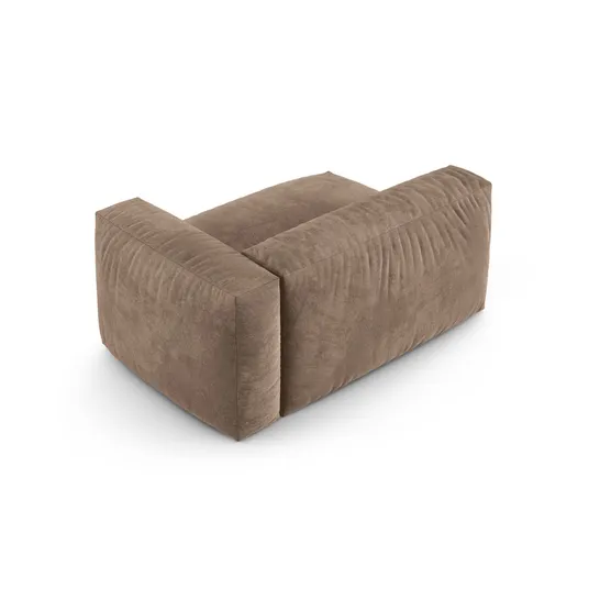 Velvet Modul Right, "Martina", 1 Seat, 160x120x75, Dark Beige
