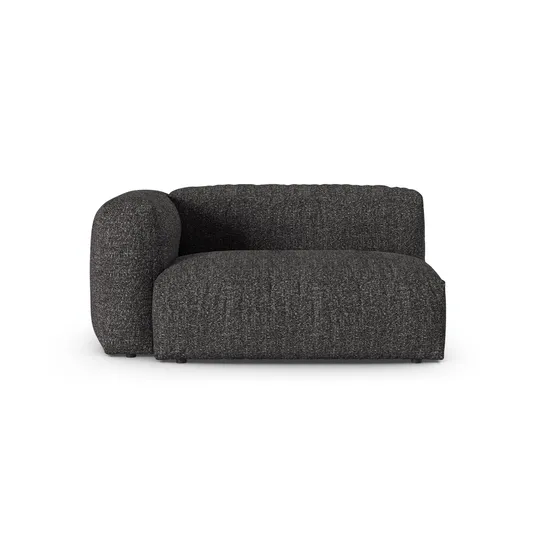 Boucle Modul Left, "Martina", 1 Seat, 160x120x75, Anthracite