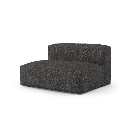 Boucle Modul Left, "Martina", 1 Seat, 160x120x75, Anthracite