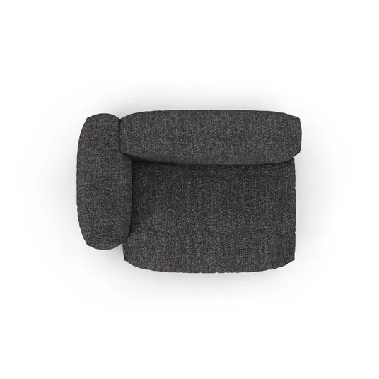 Boucle Modul Left, "Martina", 1 Seat, 160x120x75, Anthracite