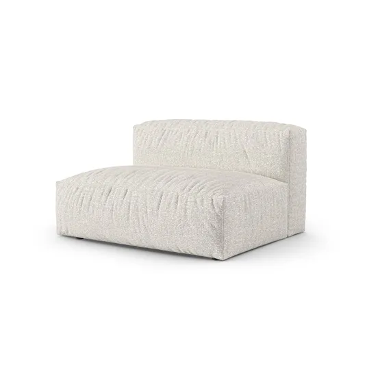 Boucle Modul Left, "Martina", 1 Seat, 160x120x75, Grey Beige Melange