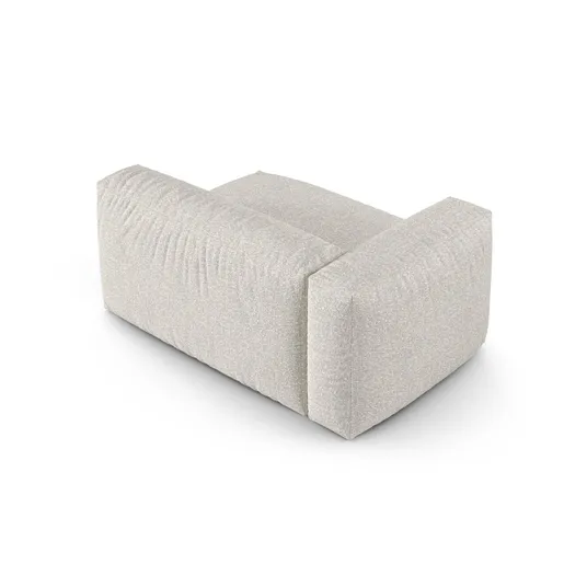 Boucle Modul Left, "Martina", 1 Seat, 160x120x75, Grey Beige Melange