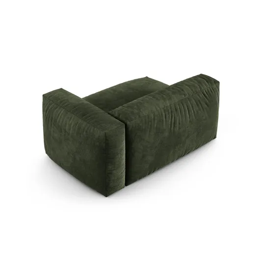 Velvet Modul Right, "Martina", 1 Seat, 160x120x75, Green